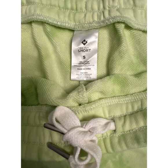Member's Mark Lime Green Tie Dye Lounge Shorts Women's Small - Picture 3 of 4